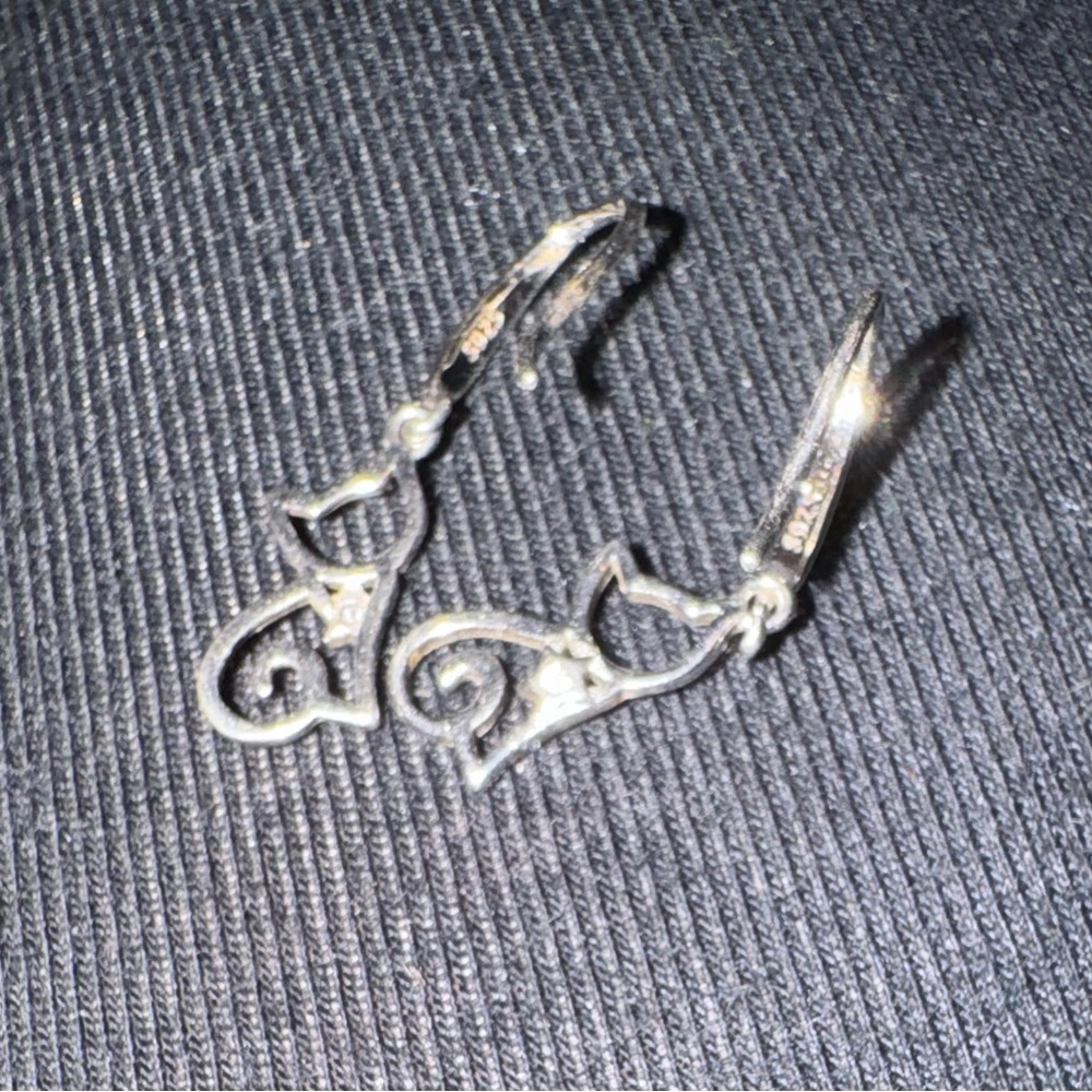 Silver Cat Earrings